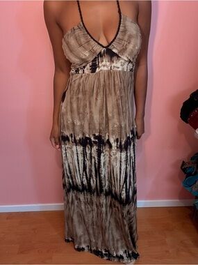 BEBE Halter Maxi Dress